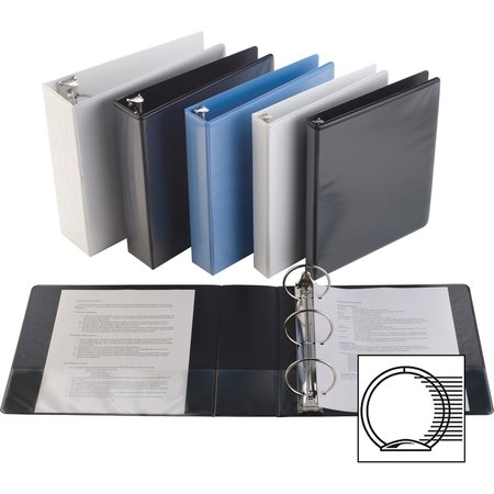 Business Source Heavy duty View Binder 1" Binder Capacity Letter 19601